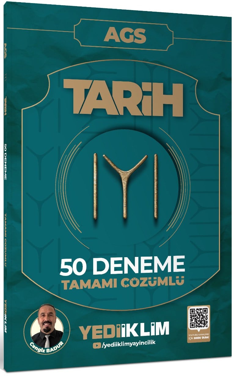 Yediiklim Yayınları 2027 AGS KAYI Tarih Tamamı Çözümlü 50 Deneme