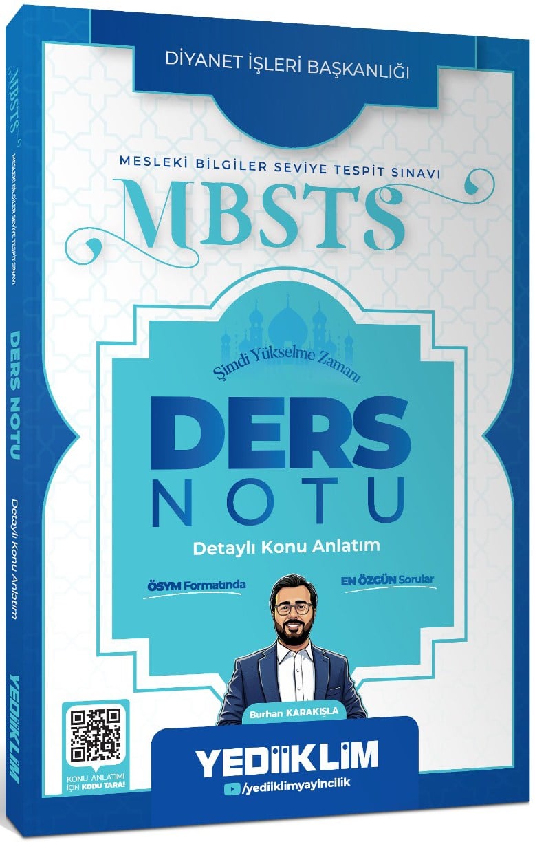 Yediiklim Yayınları 2027 Diyanet İşleri Başkanlığı MBSTS Ders Notu 