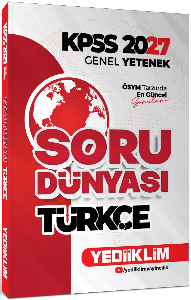 Yediiklim Yayınları 2027 KPSS Genel Yetenek Türkçe Soru Dünyası