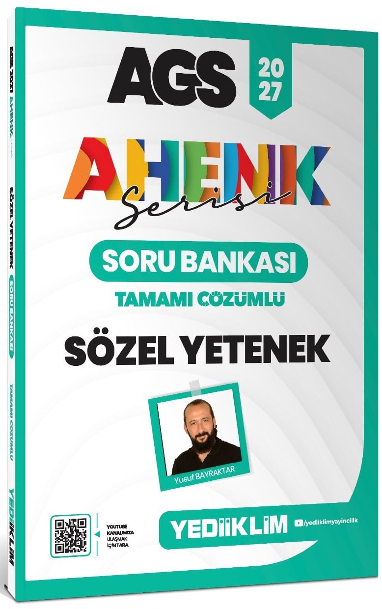 Yediiklim Yayınları 2027 MEB AGS Ahenk Serisi Sözel Yetenek Tamamı Çözümlü Soru Bankası
