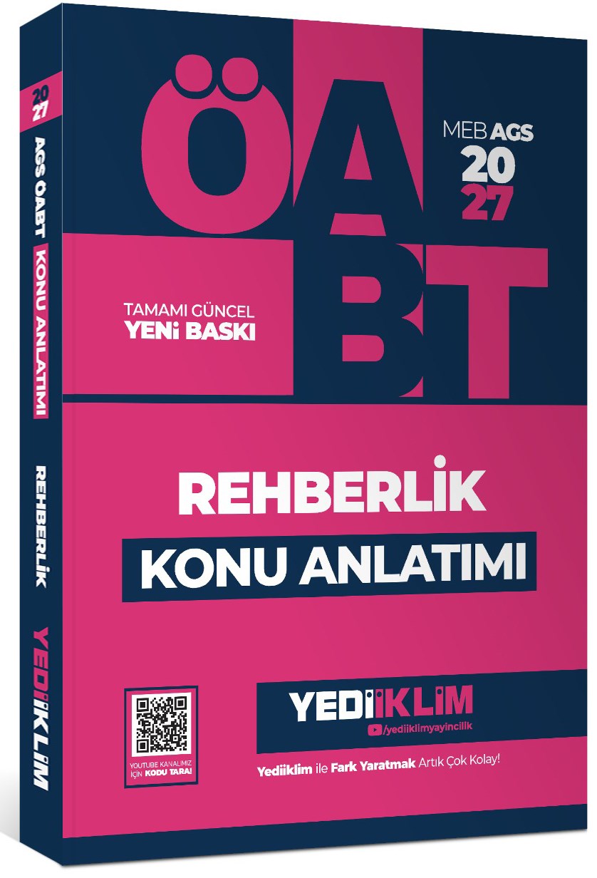 Yediiklim Yayınları 2027 MEB AGS ÖABT Rehberlik Konu Anlatımı