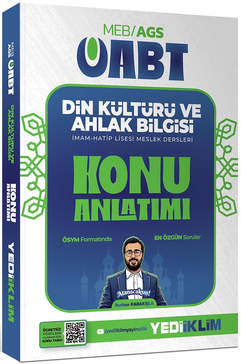 Yediiklim Yayınları 2027 MEB AGS ÖABT Din Kültürü ve Ahlak Bilgisi Konu Anlatım