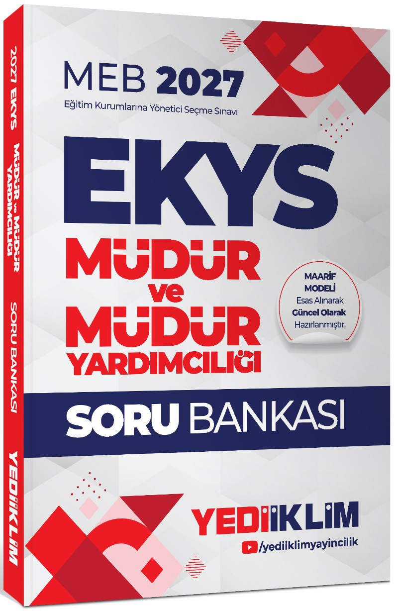 Yediiklim Yayınları 2027 MEB EKYS Müdür ve Müdür Yardımcılığı Soru Bankası