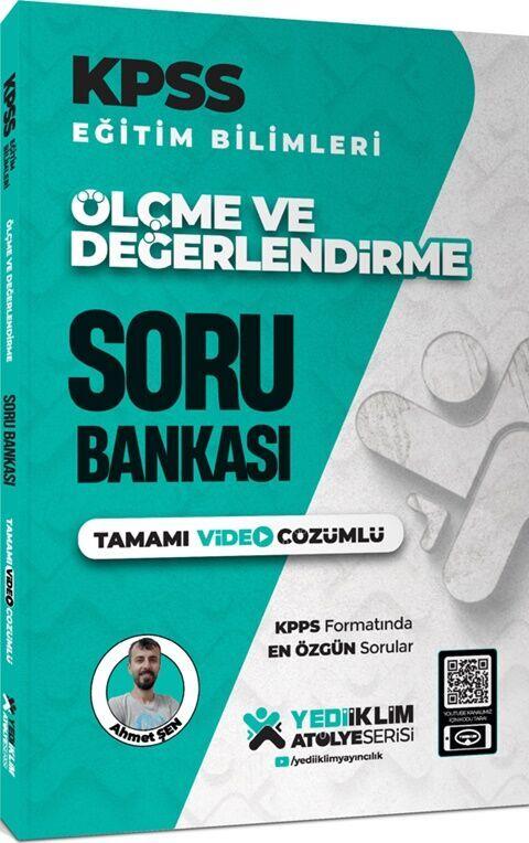 Yediiklim Yayınları KPSS Eğitim Bilimleri Atölye Serisi Ölçme ve Değerlendirme Tamamı Video Çözümlü Soru Bankası