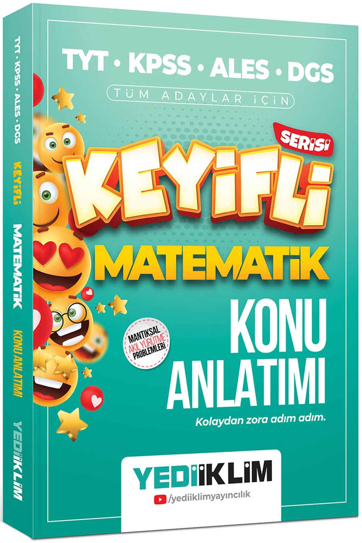 Yediiklim Yayınları TYT-KPSS-ALES-DGS Keyifli Matematik Konu Anlatımı