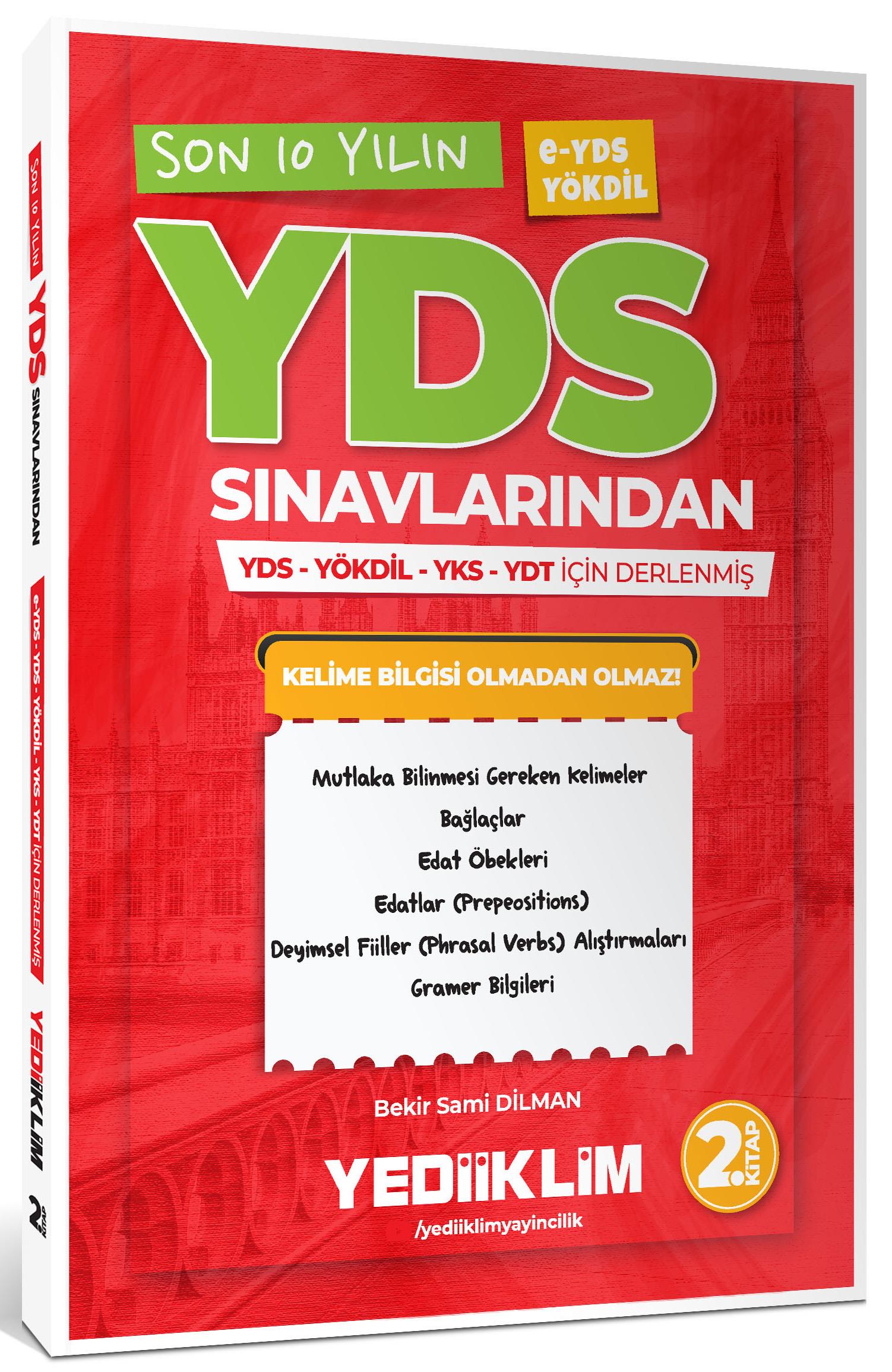 Yediiklim Yayınları YDS E-YDS YÖKDİL Son 10 Yılın YDS Kelimeleri 2.Kitap