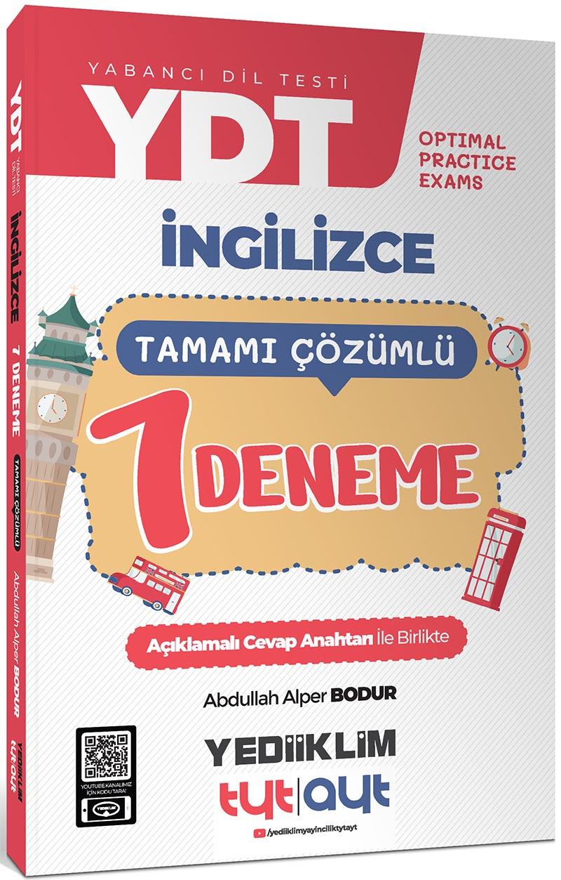 Yediiklim Yayınları YDT Optimal Practice Exams Tamamı Çözümlü 7 Deneme