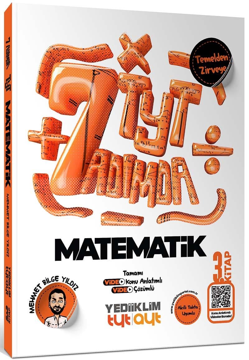 Yediiklim Yedi Adımda Temelden Zirveye TYT Matematik Tamamı Video Konu Anlatımlı ve Tamamı Video Çözümlü Soru Bankası 3.Kitap