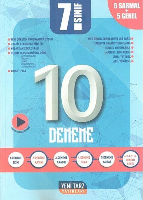 Yeni Tarz Yayınları 7. Sınıf 10 lu Deneme Sınavı