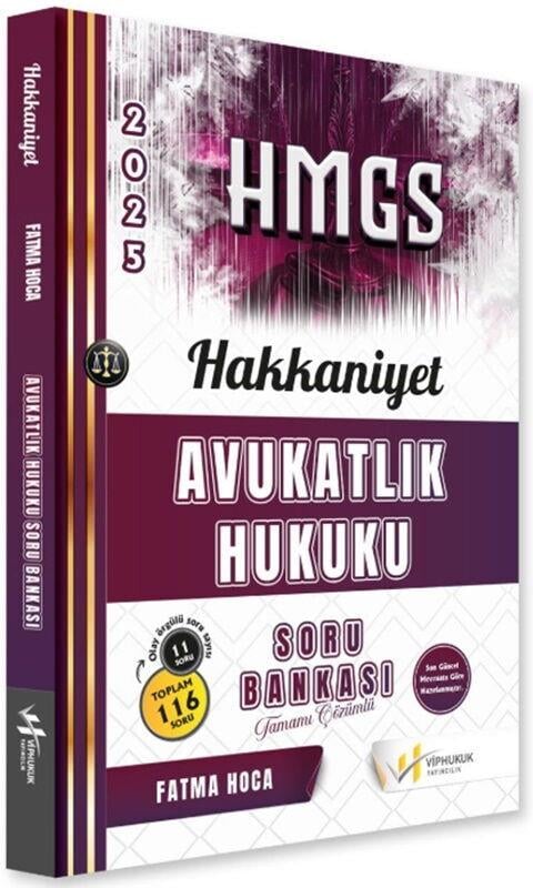 Yetki Yayınları 2025 Hakkaniyet Avukatlık Hukuku Soru Bankası