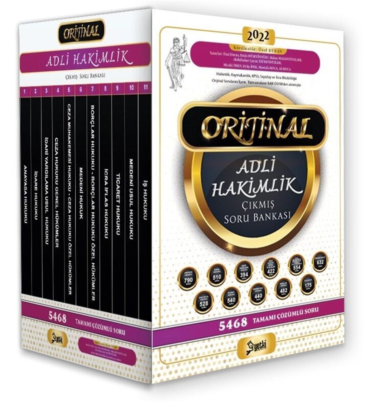 Yetki Yayınları Adli Hakimlik Orijinal Çıkmış Soru Bankası Seti