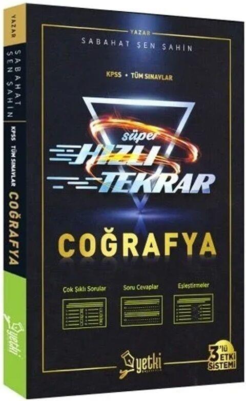 Yetki Yayınları KPSS Coğrafya Süper Hızlı Tekrar