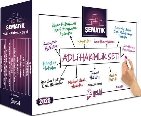 Yetki Yayınları Şematik Adli Hakimlik Seti