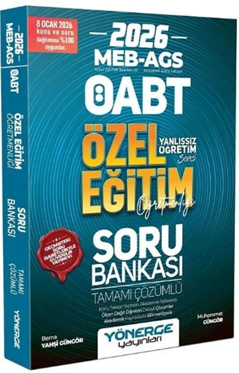Yönerge 2026 ÖABT MEB AGS Özel Eğitim Öğretmenliği Soru Bankası