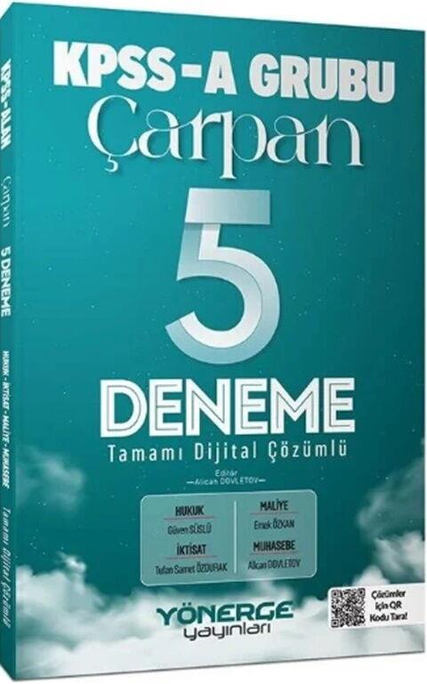 Yönerge Yayınları KPSS A Grubu Çarpan 5 Deneme