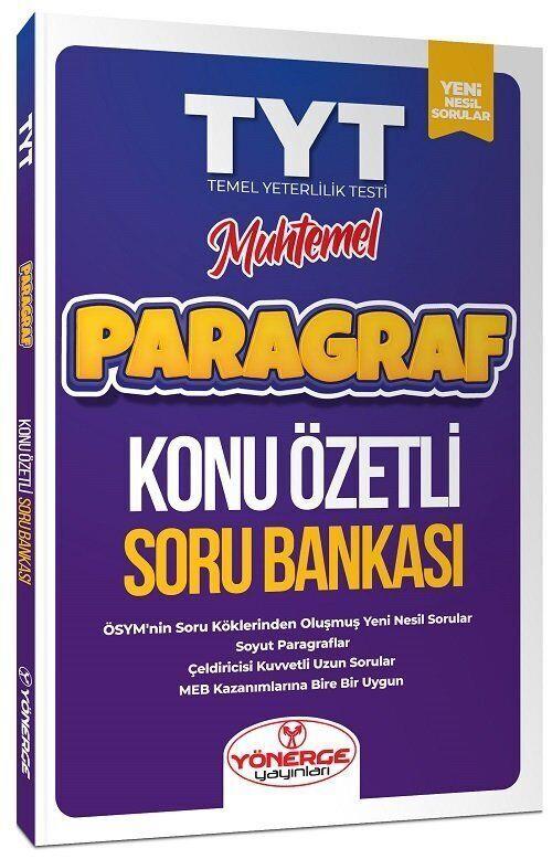 Yönerge Yayınları TYT Muhtemel Paragraf Konu Özetli Soru Bankası