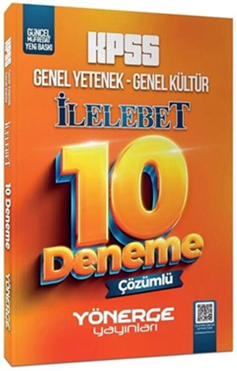 Yönerge Yayınları KPSS Genel Yetenek Genel Kültür İlelebet 10 Deneme