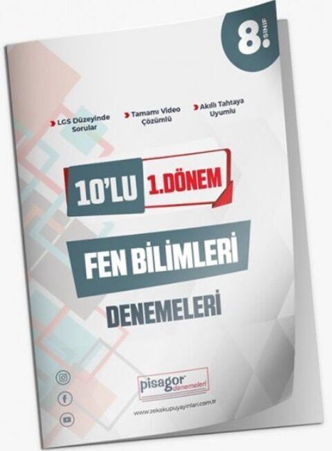 Zeka Küpü Yayınları 8. Sınıf Fen Bilimleri 10 lu 1. Dönem Pisagor Denemeleri