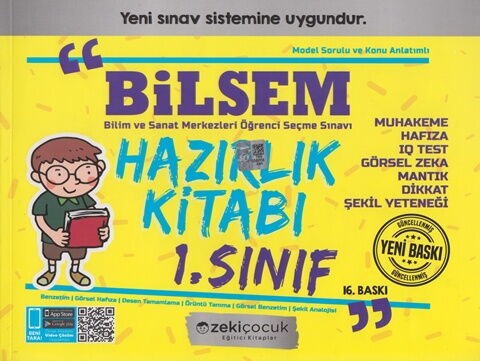 Zeki Çocuk 1. Sınıf Bilsem Hazırlık Kitabı