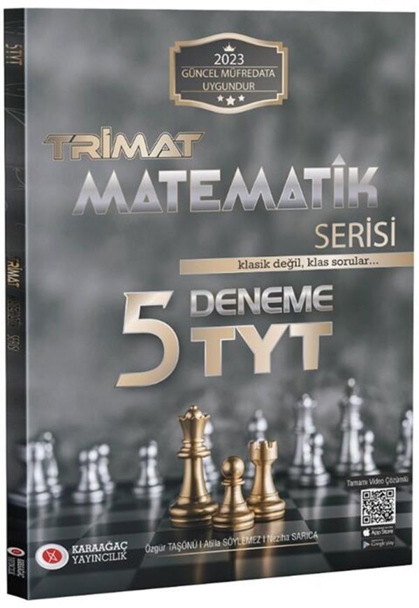 Karaağaç Yayınları 2023 TYT Matematik Trimat Serisi 5 Deneme