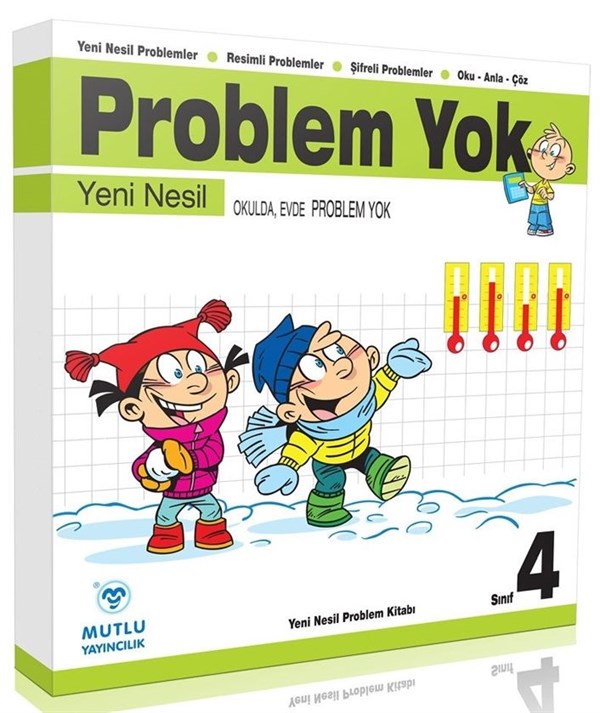Mutlu Yayınları 4. Sınıf Problem Yok Okulda ve Evde Problem Yok Yeni Nesil Problem Kitabı