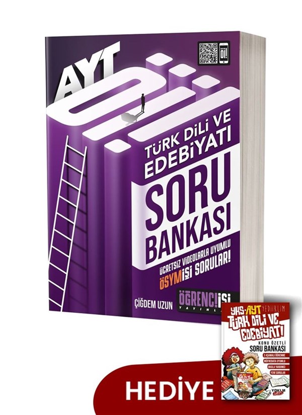 Öğrenci İşi Yayınlar AYT Türk Dili ve Edebiyatı Soru Bankası+HEDİYE-Yediiklim AYT Edebiyat Konu Özetli Soru