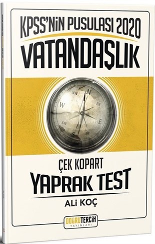 Doğru Tercih Yayınları 2020 KPSS'NİN Pusulası Vatandaşlık Yaprak Test