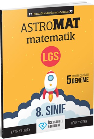 İrrasyonel Yayınları 8. Sınıf AstroMAT Matematik 5 Deneme Sınavı