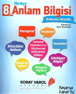 Koray Varol 8. Sınıf Türkçe Anlam Bilgisi Kılavuz Kitabı