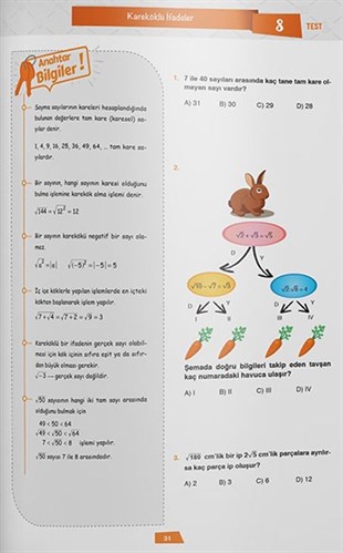 Lider Plus Yayınları 8. Sınıf Matematik Soru Bankası