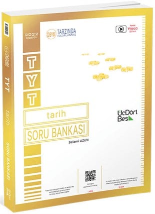 ÜçDörtBeş Yayınları TYT Tarih Soru Bankası