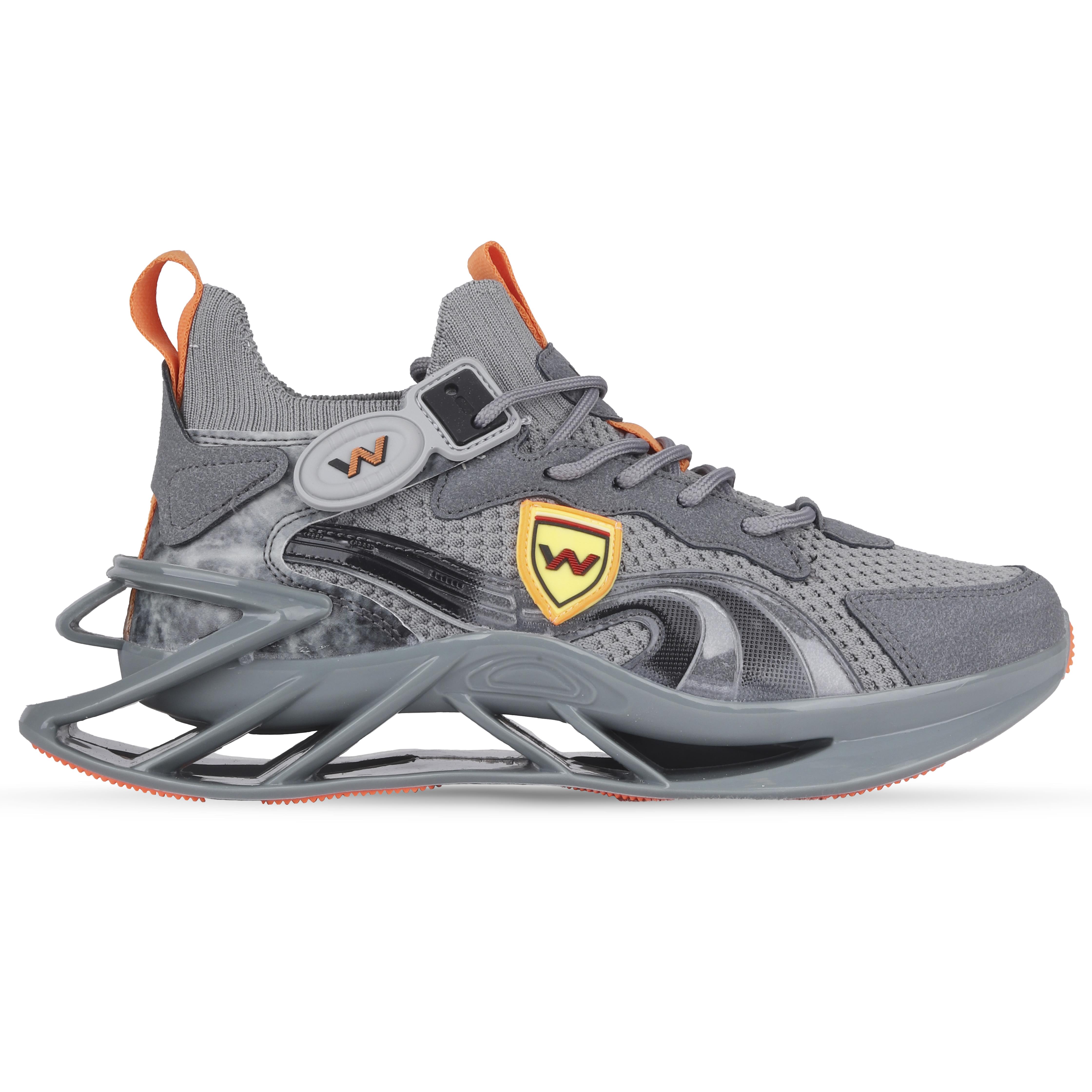Greed Erkek Sneakers - GRİ-ORANJ