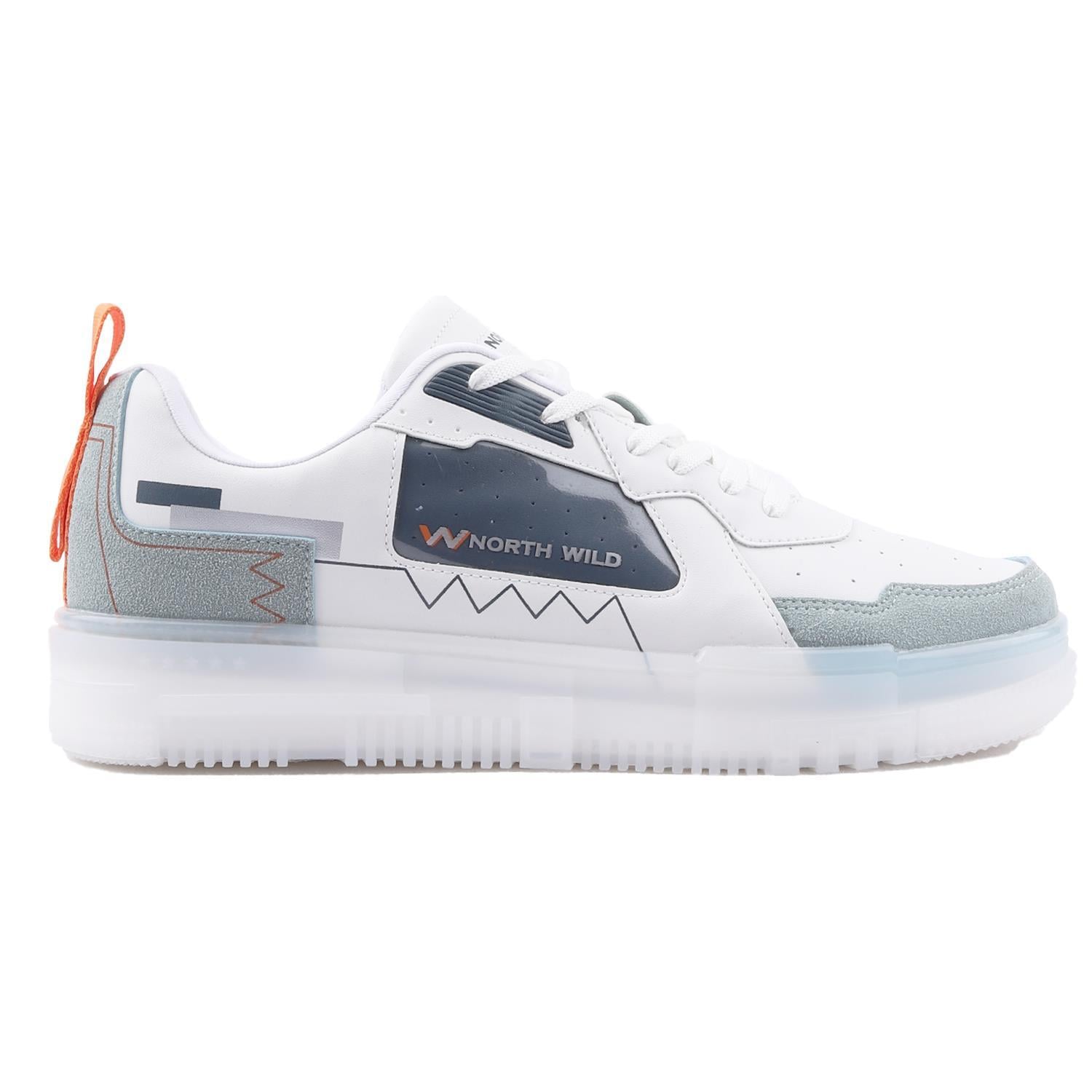 Planet Unisex Sneakers - BEYAZ-ORANJ