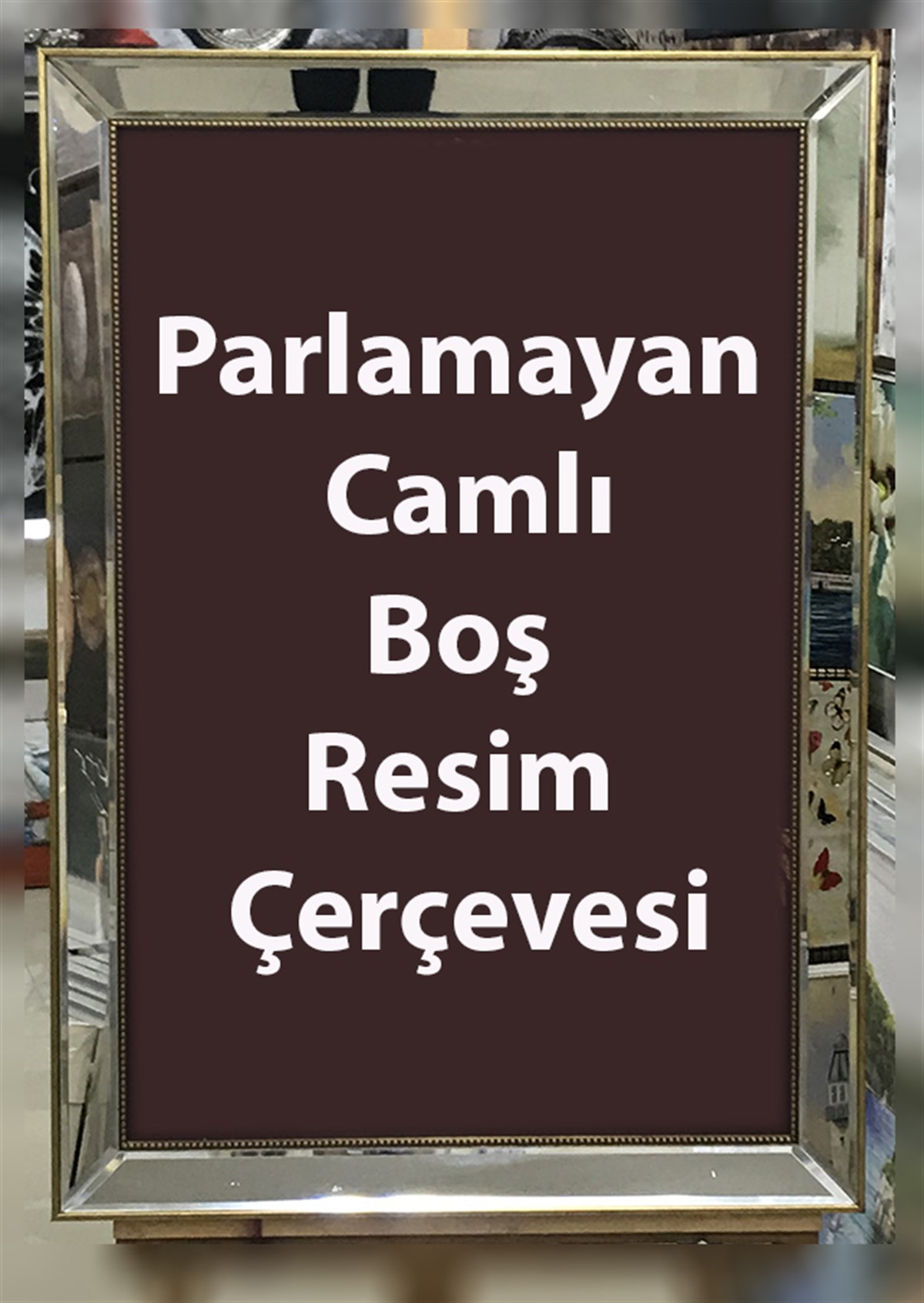 Ayna Çerçeve Altın Rengi Resim Çerçevesi