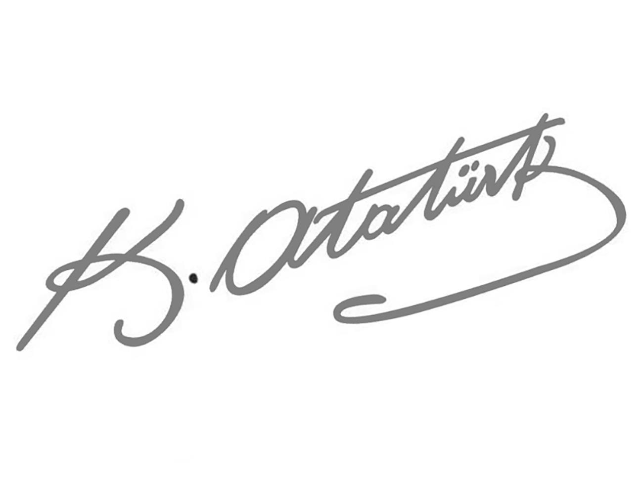 Gümüş Atatürk İmzası Sticker 30 cmGümüş Atatürk İmzası Sticker 30 cmKanvas Atatürk Tabloları