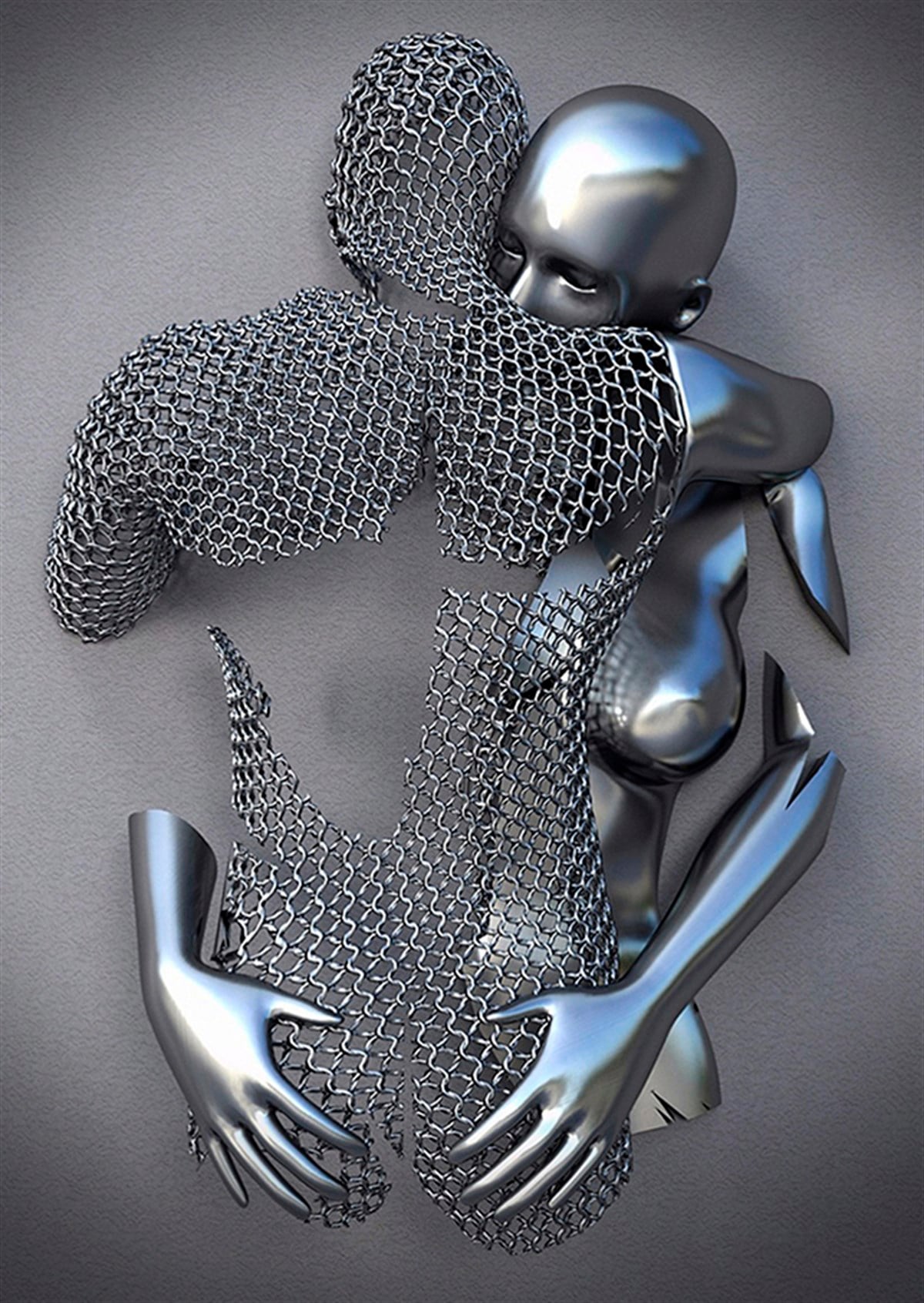 Kanvas Tablo Dikey 3D Metal Sarılan Çift Kanvas Tablo Dikey 3D Metal Sarılan Çift | Modern Çerçeveli Tablolar Kanvas Kadın Tabloları KARAHAN ÇERÇEVE ve KANVAS TABLO