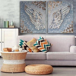 Beyaz Kanatlar Kanvas Tablo 2 Parça Set Beyaz Kanatlar Kanvas Tablo 2 Parça Set | Çerçeveli Modern Tablo Modelleri 2 li Kanvas Tablo KARAHAN ÇERÇEVE ve KANVAS TABLO