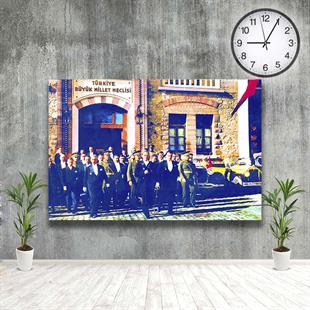 İlk Meclis Önünde Mustafa Kemal Atatürk Kanvas Tabloİlk Meclis Önünde Mustafa Kemal Atatürk Kanvas TabloKanvas Atatürk Tabloları