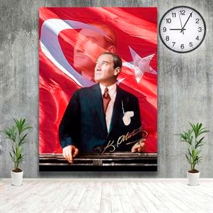 Türk Bayrağı ve Atatürk Siluetli Kanvas TabloTürk Bayrağı ve Atatürk Siluetli Kanvas TabloKanvas Atatürk Tabloları