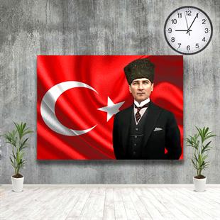 Türk Bayrağı ve Kalpaklı Mustafa Kemal Atatürk Kanvas TabloTürk Bayrağı ve Kalpaklı Mustafa Kemal Atatürk Kanvas TabloKanvas Atatürk Tabloları