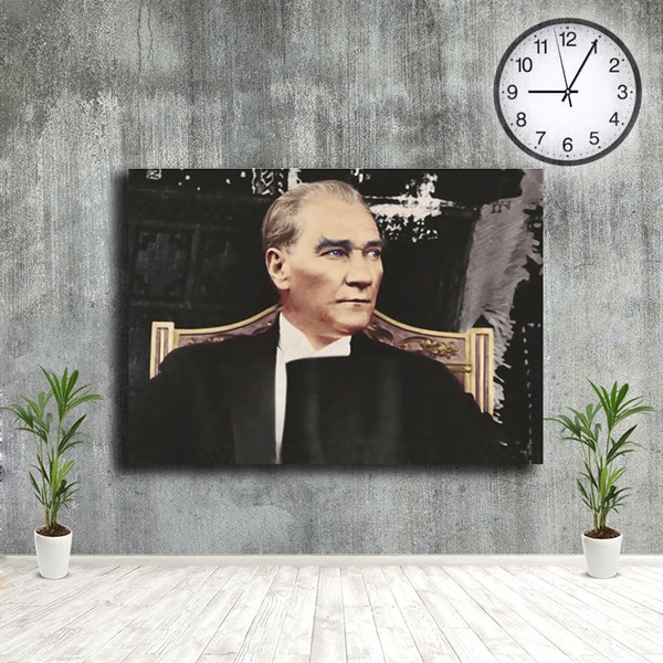 Atatürk Kanvas Tablo Oyma Koltukta Oturan Mustafa KemalAtatürk Kanvas Tablo Oyma Koltukta Oturan Mustafa KemalKanvas ATATÜRK Tabloları