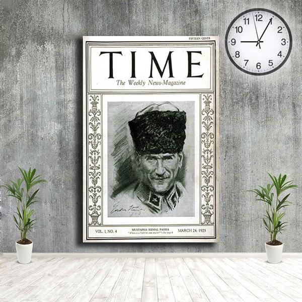 Atatürk Time Dergisinde Kapak Kanvas TabloAtatürk Time Dergisinde Kapak Kanvas TabloKanvas Atatürk Tabloları