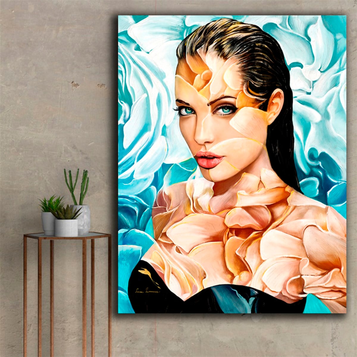 Angelina Jolie Kanvas Tablo Angelina Jolie Kanvas Tablo | Ünlü İnsanlar Ünlüler Kanvas Tablo KARAHAN ÇERÇEVE ve KANVAS TABLO