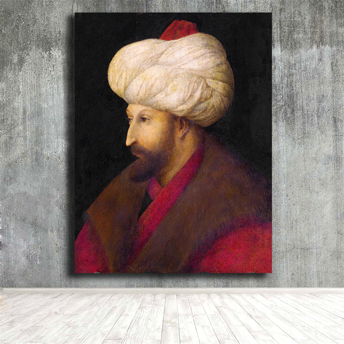 Fatih Sultan Mehmet Portresi Kanvas Tablo