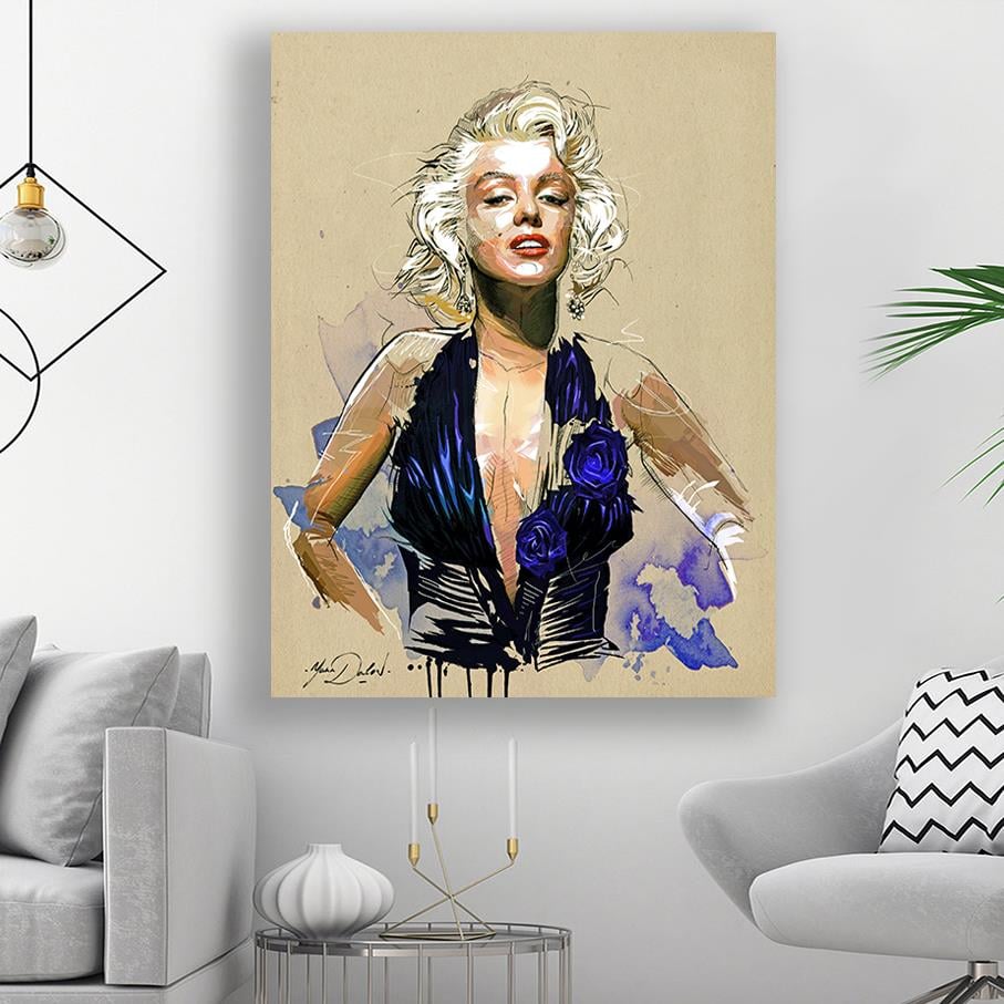 Modern Marilyn Monroe Kanvas TabloModern Marilyn Monroe Kanvas TabloKanvas Kadın Tabloları