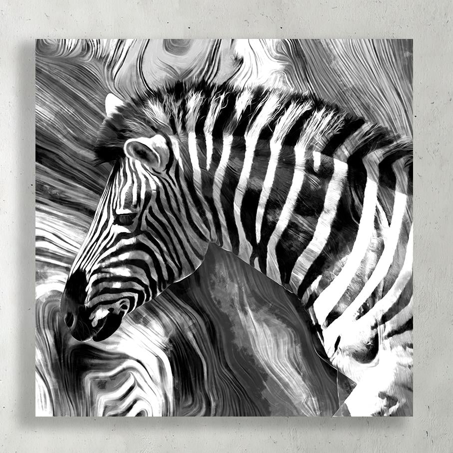 Siyah Beyaz Zebra Kanvas TabloSiyah Beyaz Zebra Kanvas TabloKanvas Hayvan Tabloları