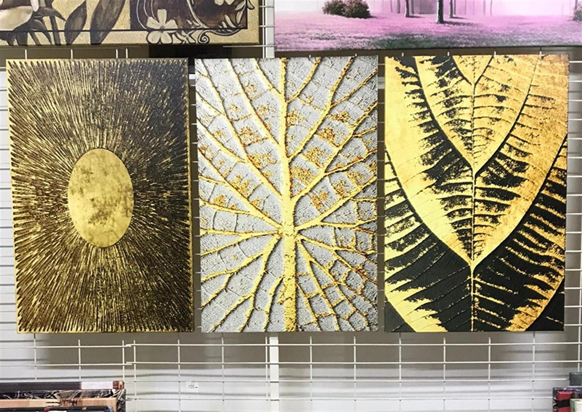 Soyut Kanvas Tablo Altın 3 Parça Set 100 Soyut Kanvas Tablo Altın 3 Parça Set | Çerçeveli Modern Kanvas Tablo Modelleri 3 lü Kanvas Tablo KARAHAN ÇERÇEVE ve KANVAS TABLO