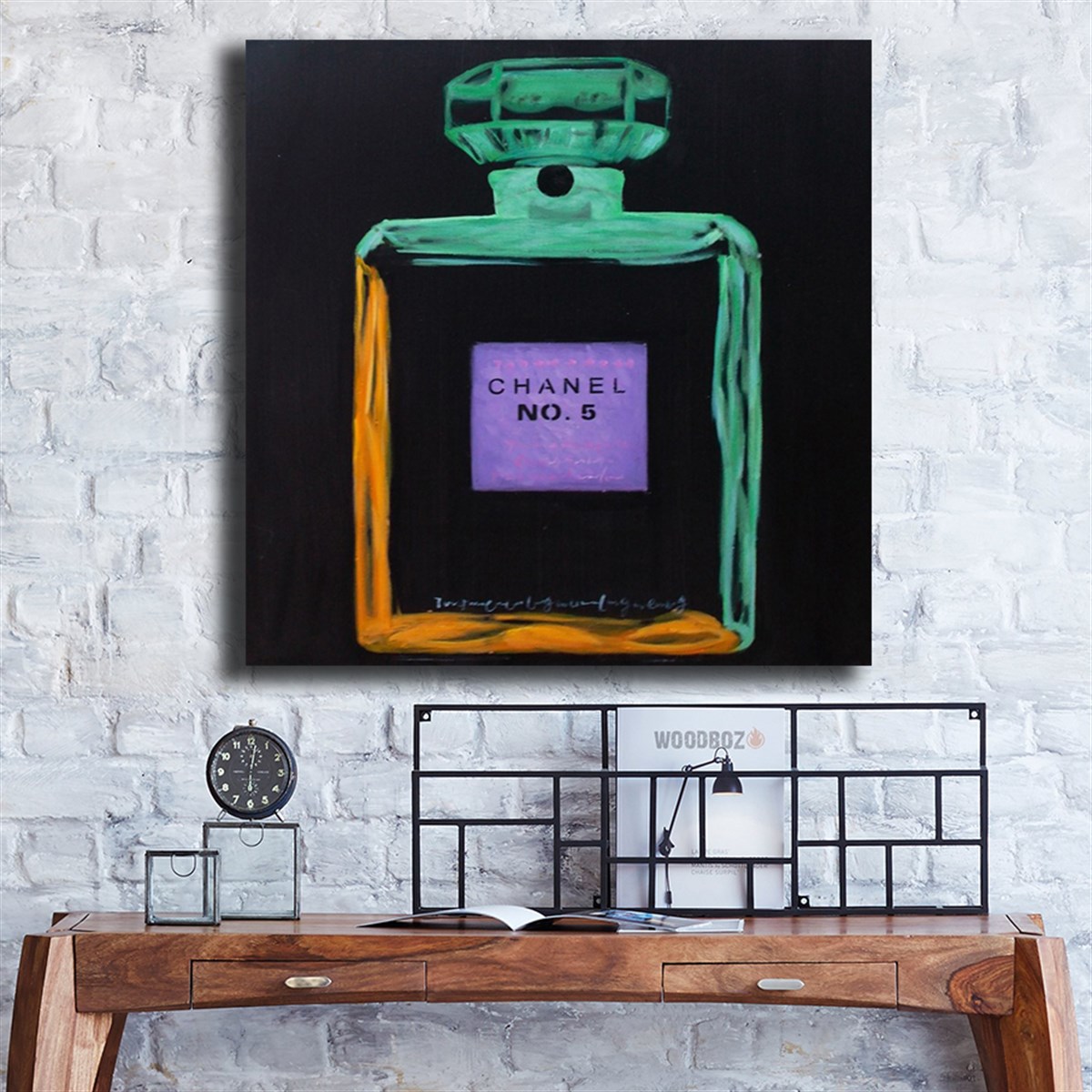 Soyut Kanvas Tablo Modelleri | Modern Canvas Tablo SetleriModern Kanvas Tablo Parfüm Şişesi YeşilKare Soyut Tablolar