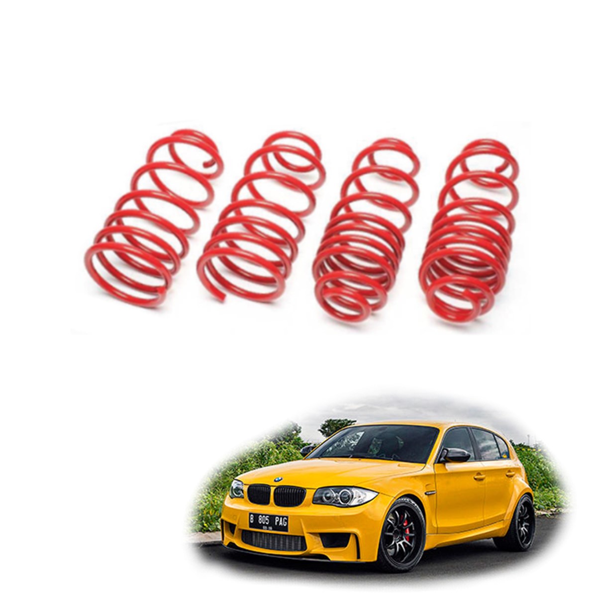 Bmw 1 Serisi E87 spor yay helezon 30mm/30mm 2004-2011 Coil-ex
