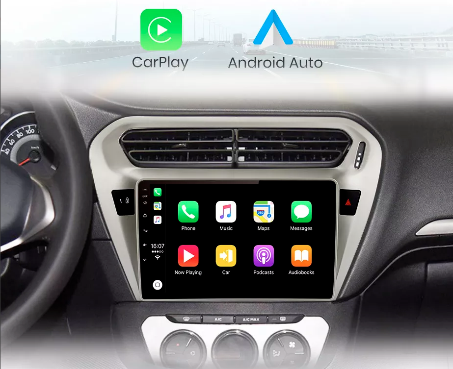 Audio StationCitroen C-Elysee Android Navigasyon ve Multimedya Sistemi 10.1 inç Double Teyp